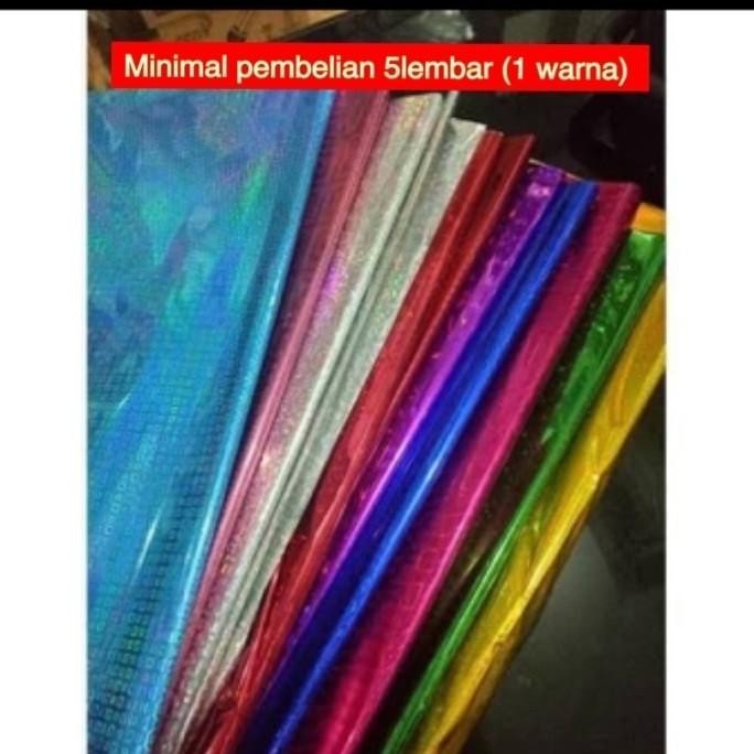 

((((()paling dicari] Kertas Plastik Hologram / Kertas Kado Hologram / Plastik Hologram