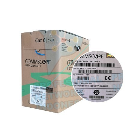 Amp Commscope Cable Utp Cat 6 / Kable Utp Cat6, Utp Cat-6 1427071-6
