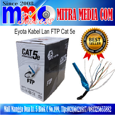 Eyota Kabel Ftp Cat 5E 305 Kualitas Excellent 305 M
