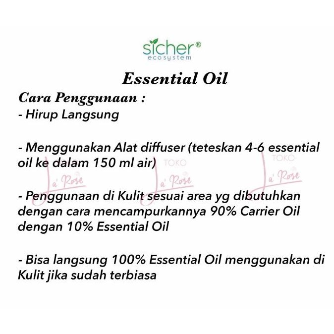 Spesial Sicher Aromatherapy Essential Oil Frangipani Pengharum Ruangan 100Ml