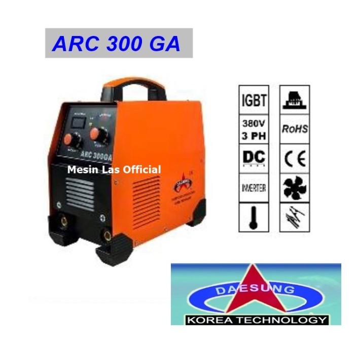 Mesin Las Listrik Arc 300 GA BT Daesung Korea Teknologi