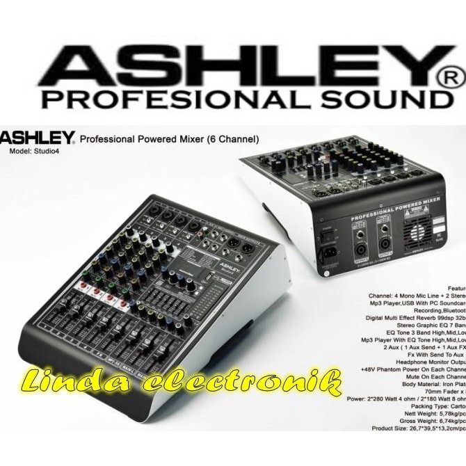 Promo Power Mixer Ashley Studio4 Original Studio 4