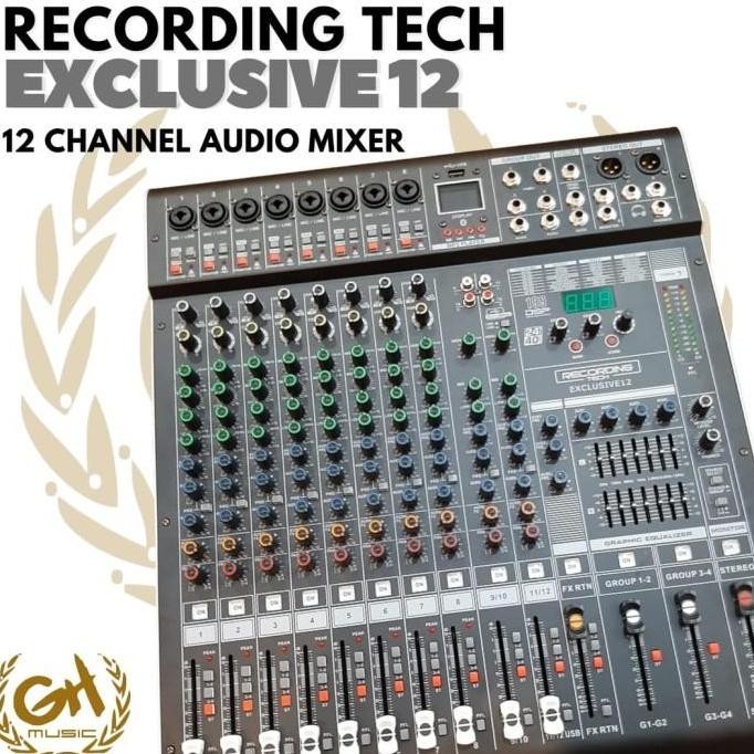 Grosir Recording Tech Exclusive12 | Rt Exclusive 12 Mixer Eksklusif Exklusif