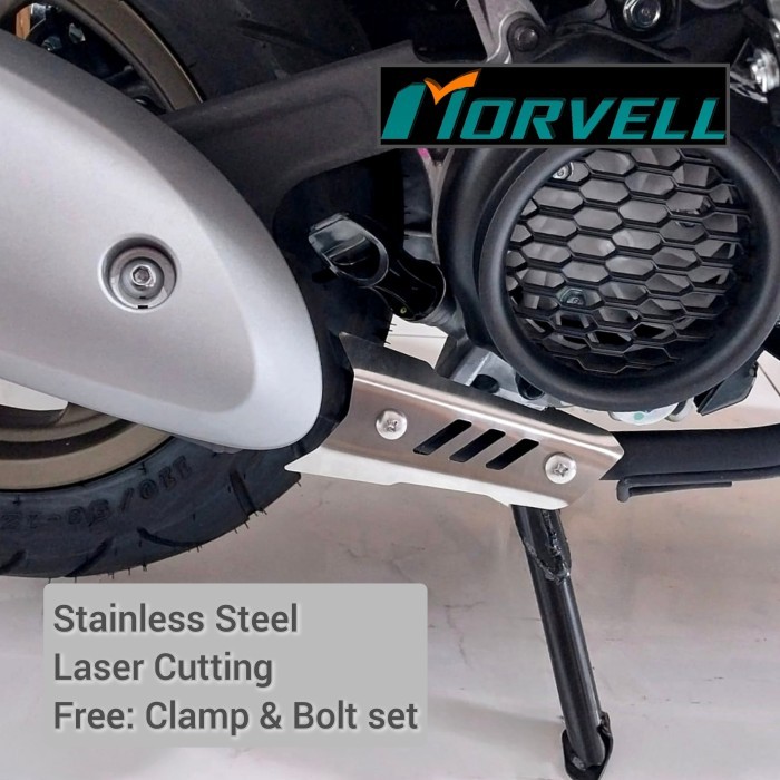 new Honda beat 2020 2021 - garnish cover knalpot muffler cover garnis