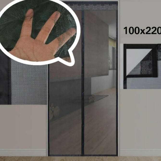 Grosir Jumbo Tirai Pintu Magnet Anti Nyamuk Model Perekat 120X240Cm
