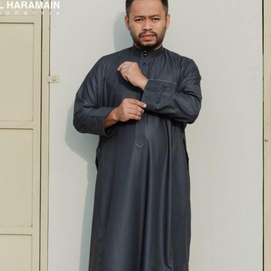 Gamis Pria Al Haramain + Jubah Haramain Woll Model (61) Non Manset Terlaris