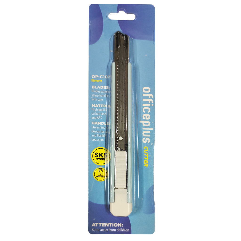 

Gramedia Pettarani - Officeplus - Cutter Bahan Plastik 9 mm Warna Light Blue