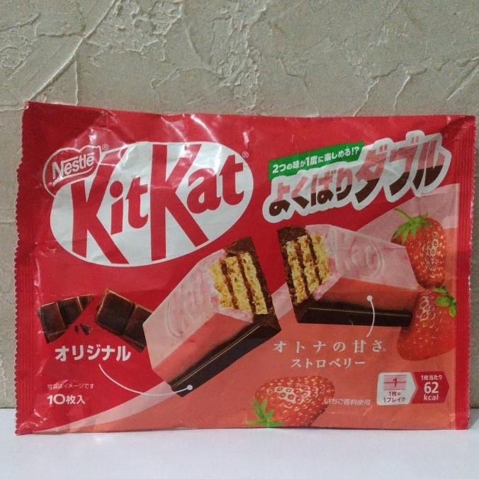 

#####] KIT KAT JAPAN DOUBLE STRAWBERRY CHOCOLATE