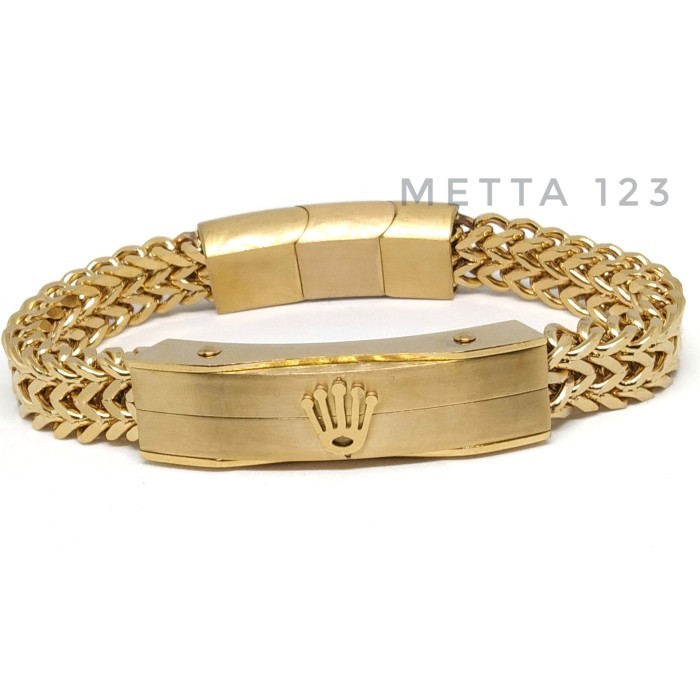 Gelang Rolex Titanium Pria Cowok Terbaru 2022