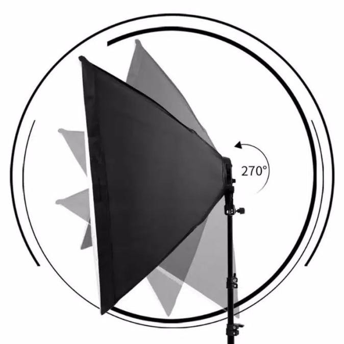 PAYUNG UMBRELLA SOFTBOX REFLEKTOR LAMPU STUDIO + TRIPOD STAND PORTABLE
