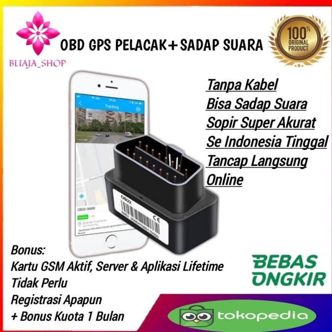 GPS Pelacak+Sadap Suara Mobil,Model OBD,lacak Posisi Kendaraan