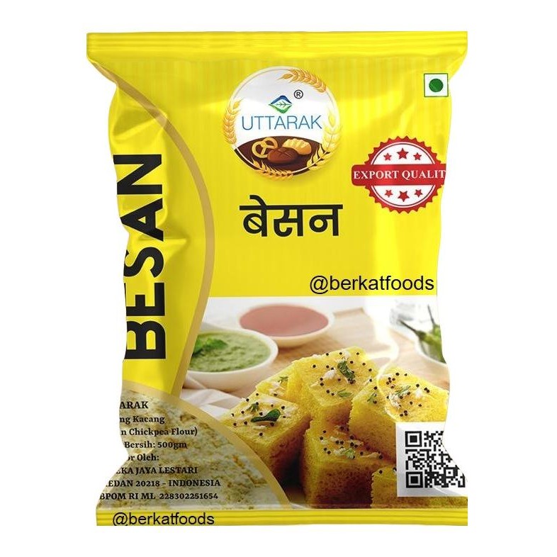 

] Besan Flour Uttarak India / Tepung Chickpea Garbanzo Chana Kacang Arab