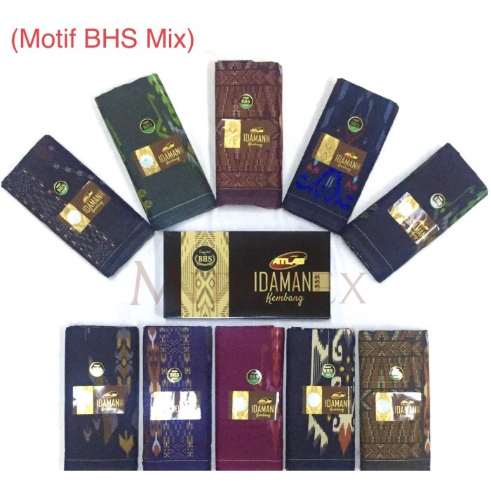 Sarung Atlas Idaman Kembang Motif Bhs (Grosir)
