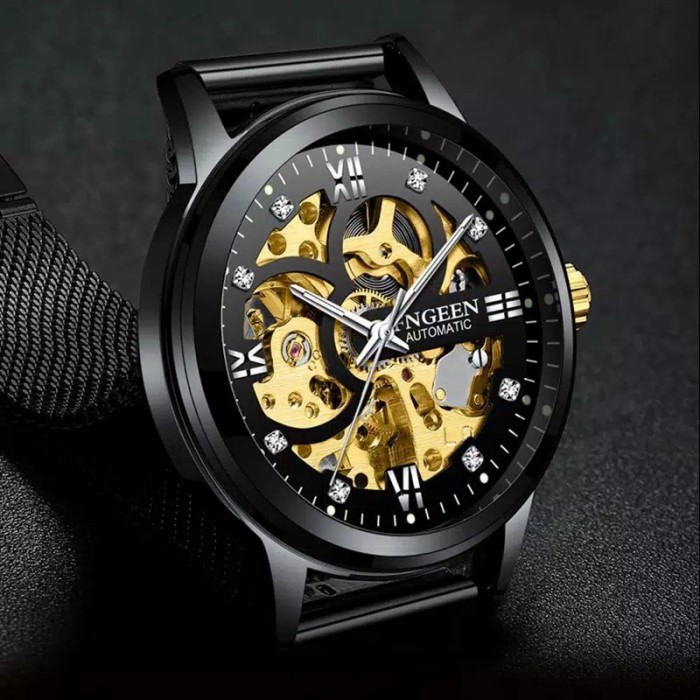 Jam Tangan Pria Mechanical Automatic Fngeen 6018 Luxury