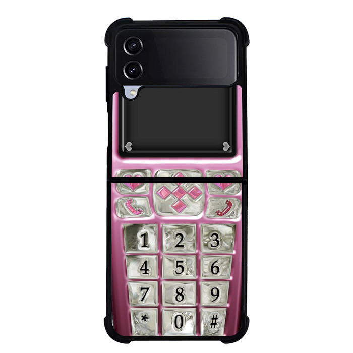 Case Casing Samsung Z Fold 6 5 4 3 , Z Flip 6 5 4 3  Game Boy Nokia Pink NA00262