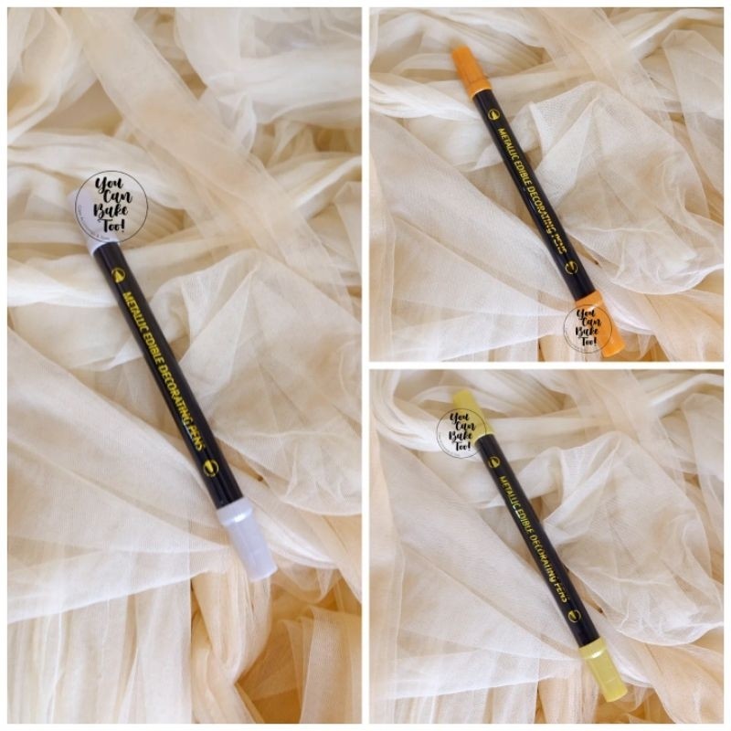 

Set Metallic Edible Pen Cookie Couture Dual Tip