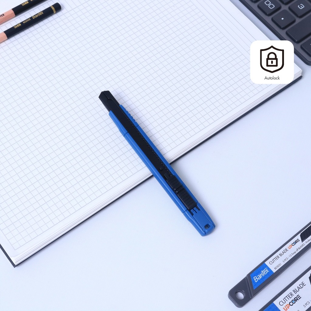 

[Pasha Stationery] BANTEX Pisau Cutter Hitam 9 mm