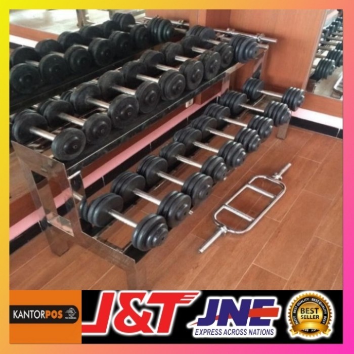 Ylia Dumbell Set+Rak Dumbel
