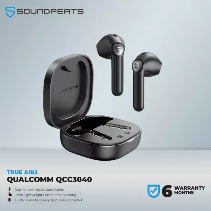 SoundPEATS True Air2 True Wireless TWS Earbuds In-Ear Stereo