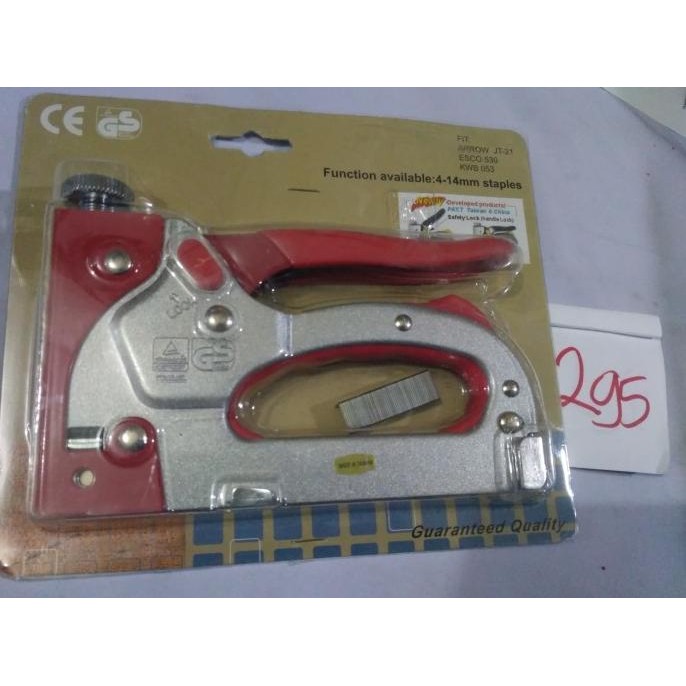 

Terlaris Staples Stapler Gun Besar Merah Jegrekan Cekrekan Steples Spanduk Sofa Ready Stok
