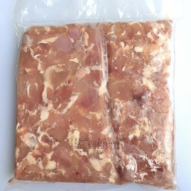 

READY AYAM PAHA FILLET POTONG DADU / SBL DICE 1-5GR 1KG