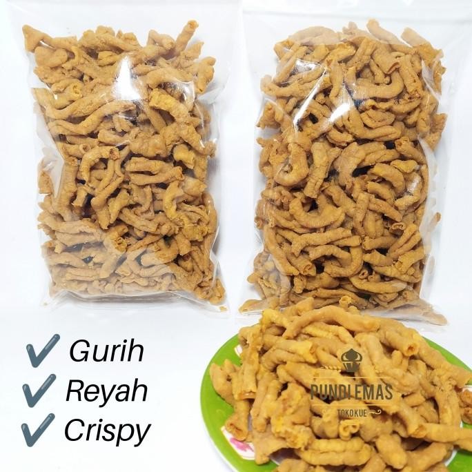 

READY KERIPIK USUS AYAM SUPER / KRIPIK USUS AYAM CRISPY ENAK DAN GURIH