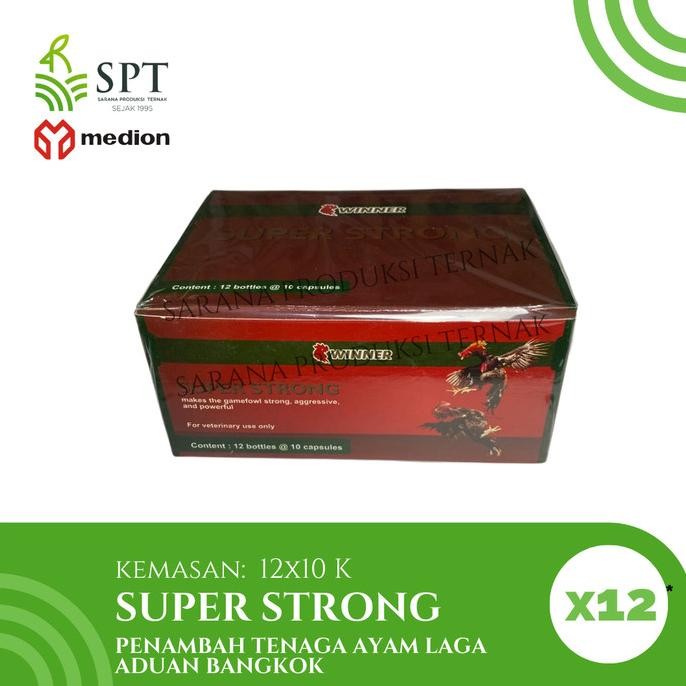 

READY WINNER SUPER STRONG 12X10 KAPSUL PENAMBAH TENAGA AYAM LAGA