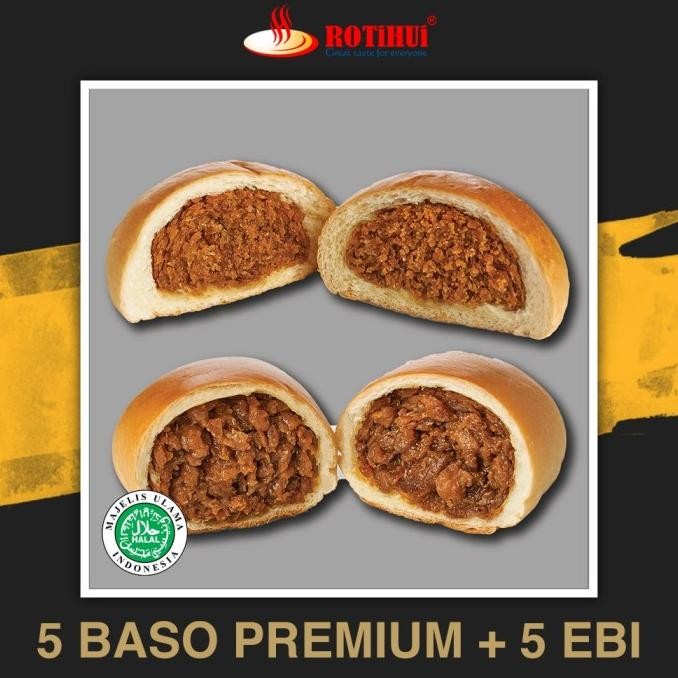 

READY BUNDLING BEST SELLER 5 BASO AYAM PREMIUM 5 ROTI EBI PONTIANAK ROTIHUI