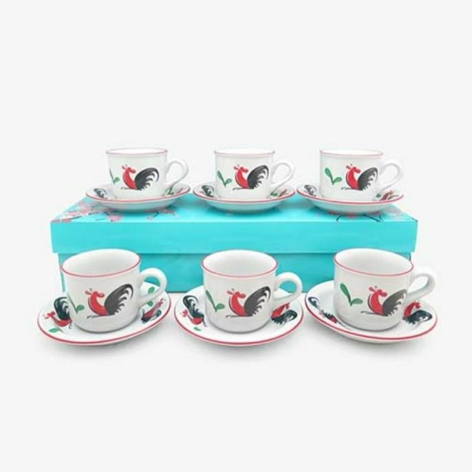 

READY GARANSI PECAH/CANGKIR AYAM JAGO 6 PCS/CANGKIR KOPI/CANGKIR KERAMIK