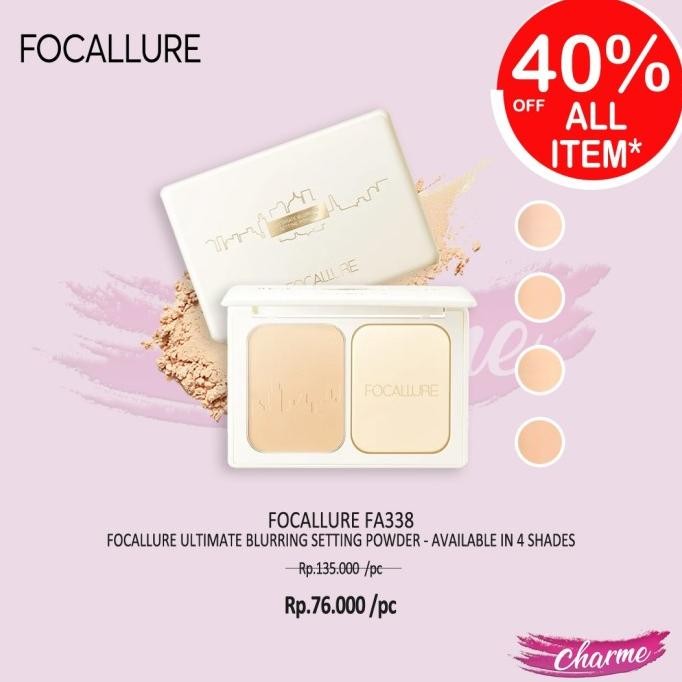 Baru FOCALLURE ULTIMATE BLURRING SETTING POWDER BEDAK PADAT FA338