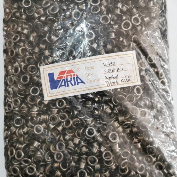 

READY MATA AYAM 350 / MATA EYELET 5MM BLACKL / 5000PCS
