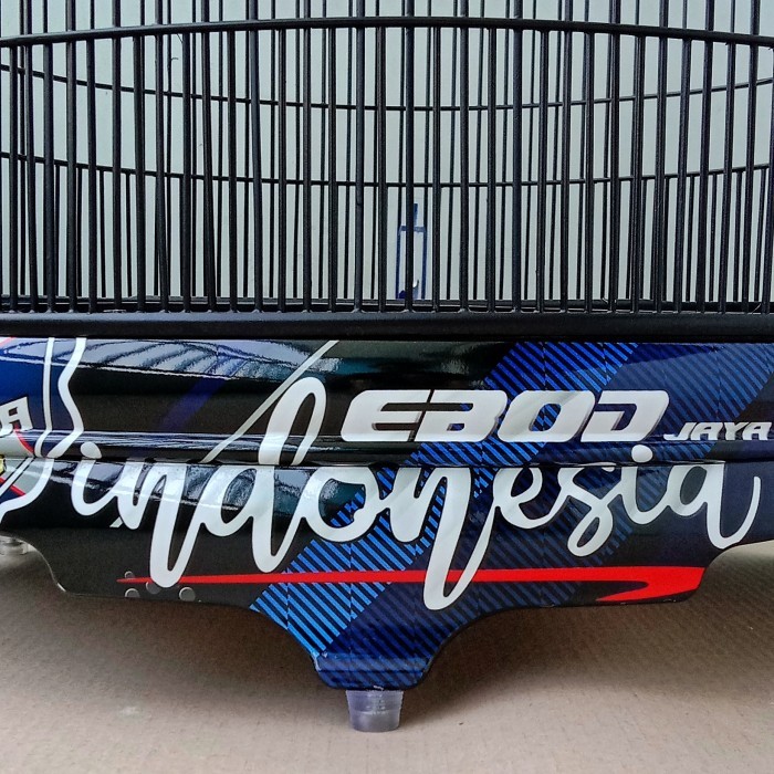 Promo Terbatas Sangkar/Kandang Murai Ebod Jaya Pvc Decal Ebod Indonesia Biru Aman