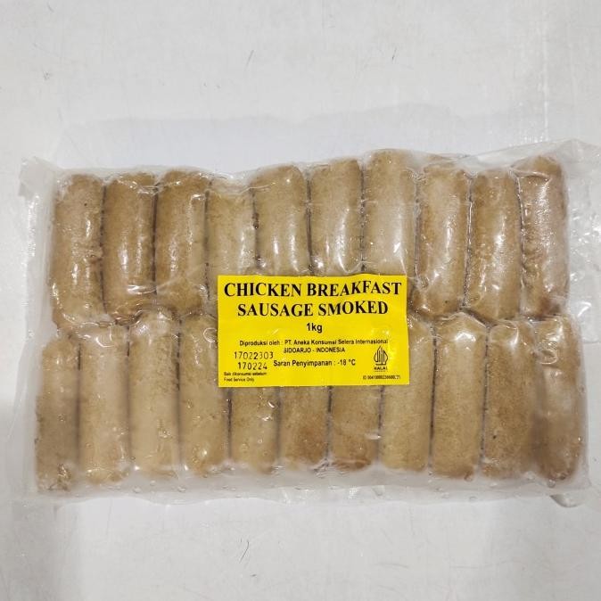 

READY SOSIS AYAM COCKTAIL 1 KG | CHICKEN BREAKFAST SAUSAGE 50 PCS