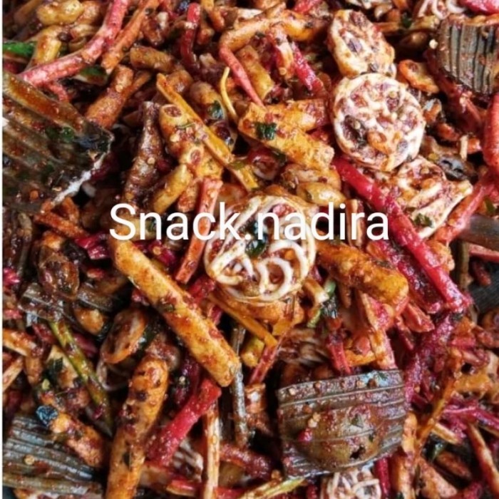 

OBRAL SEBLAK CAMPUR/MIX CAMPUR KERUPUK SEBLAK JENGKOL /PEDO/BETON/BASRENG NETO 500GRAM PEDAS FOOD