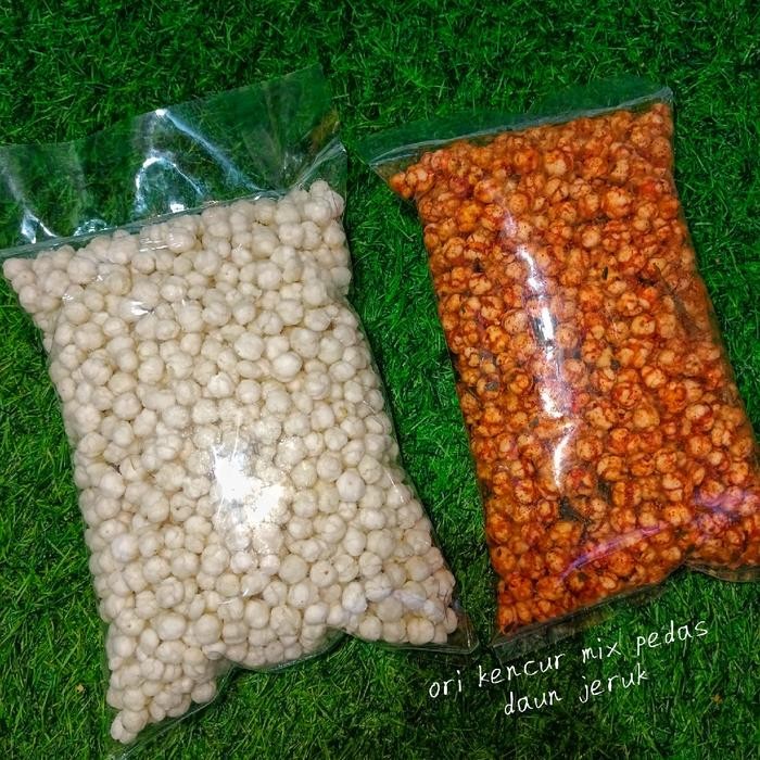 

BERKUALITAS Pilus Kencur Ori Mix Pedas Daun Jeruk 1kg - Makanan Ringan - Food, Snack Cemilan