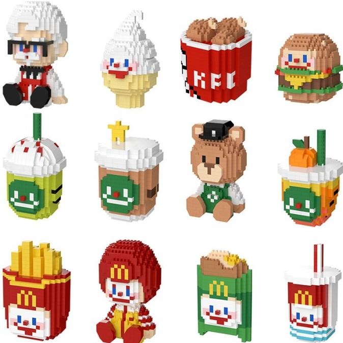 

READY NANO MICRO BRICKS MCDONALD KFC STARBUCKS COFFEE FAST FOOD AYAM GORENG