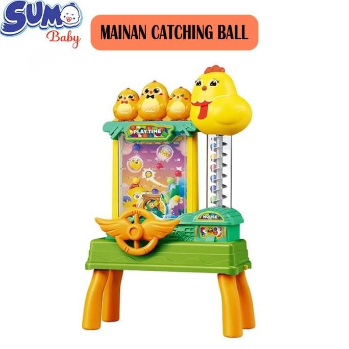 

READY MAINAN EDUKASI ANAK TANGKAP BOLA PINBALL AYAM MUSIK DAN LAMPU OTOMATIS GAME CONSOLE BALL MATCHING AUTOMATIC