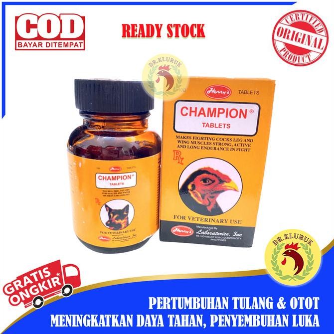 

READY CHAMPION VITAMIN AYAM FILIPINA UNTUK AYAM / KUCING / ANJING