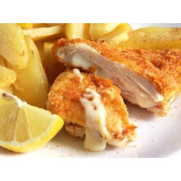 

READY PREMIUM AUSTRIAN CHEESE CHICKEN SCHNITZEL / FILLET AYAM ISI KEJU