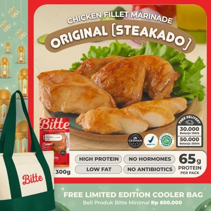 

READY ORIGINAL STEAKADO CHICKEN FILLET MARINADE / AYAM MARINASI 300G - BITTE