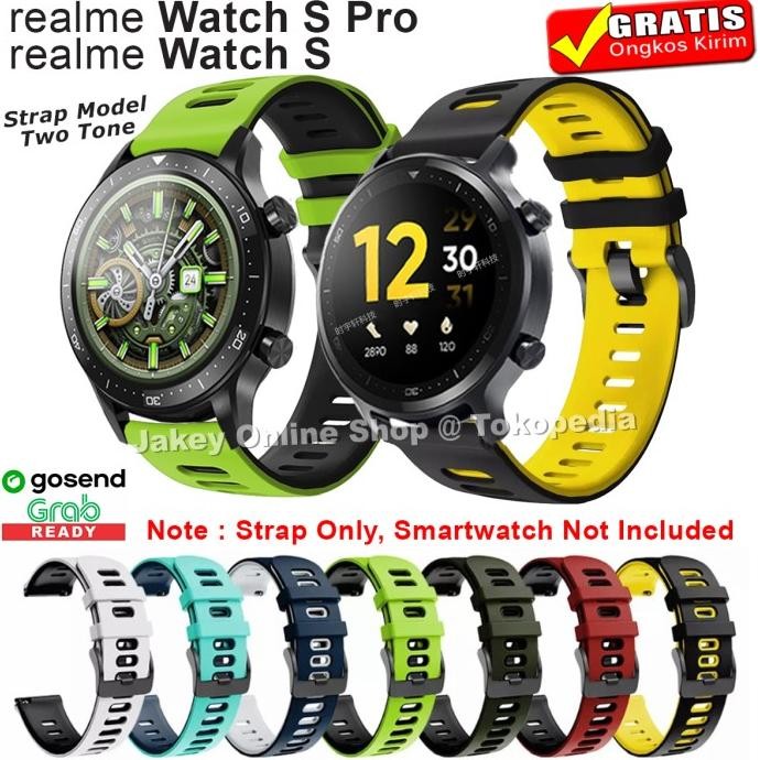 promo strap tali jam realme watch s pro realme watch s model twotone rubber