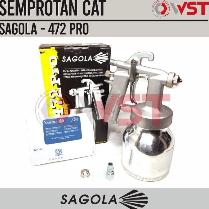 HARGA DISC - Spray Gun SAGOLA 472 PRO Original 600cc / Spray Gun Tabung Bawah