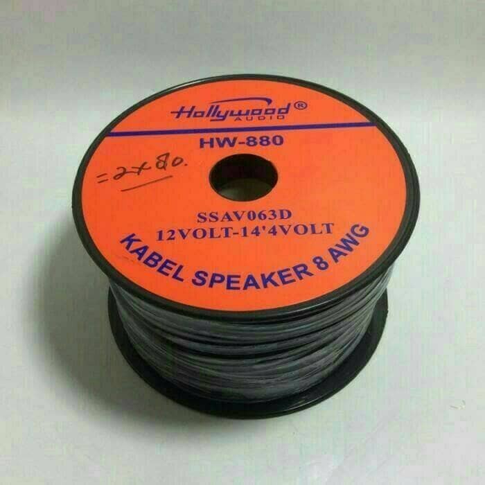Kabel Speaker Hollywood 8Awg 2X80/Roll