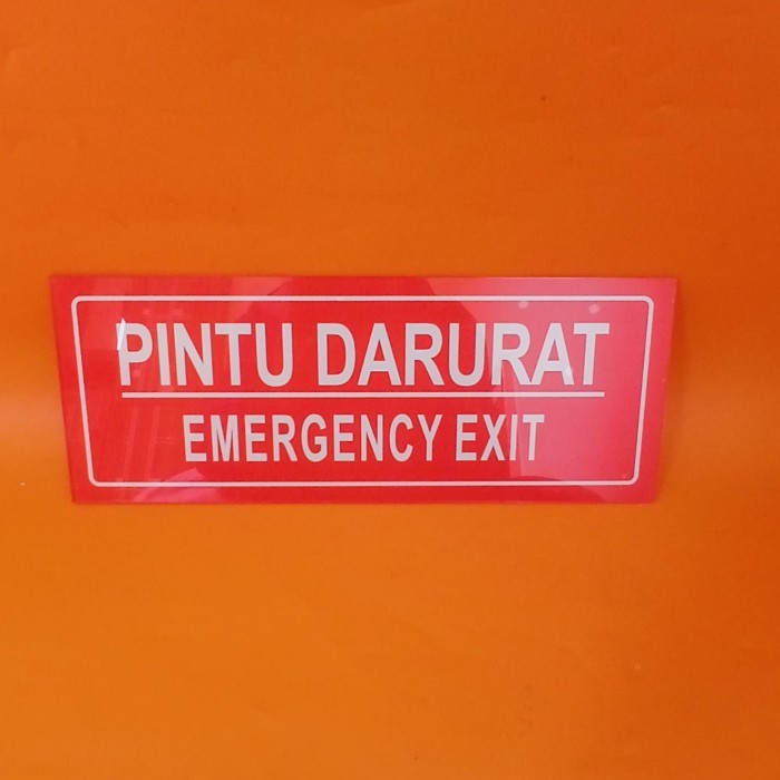 

I_S Akrilik Rambu Pintu Darurat - Akrilik Emergency Exit - Akrilik Papan Rambu Darurat