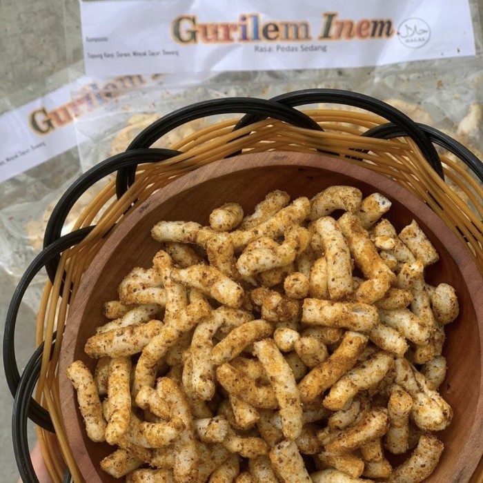 

BIG SALE Gurilem inem,makanan ringan,snack pedas,kerupuk keripik oleh-oleh
