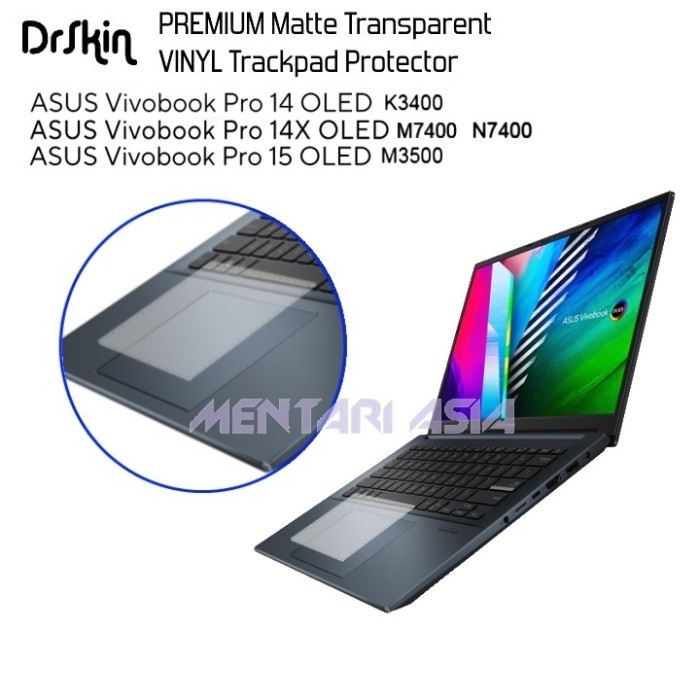 Sale Touchpad Protector Asus Vivobook Pro 14X Oled M7400 - Drskin Matte Vin