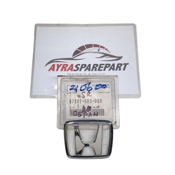 Emblem / logo H kap mesin depan mobil Honda Civic Wonder SH3