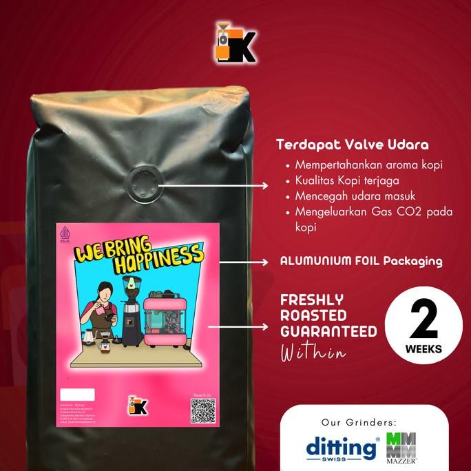 

Biji Kopi Arabika Gunung Puntang Red Wine 200Gr