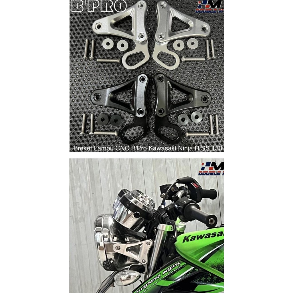 Kupingan Breket Bracket Lampu Bulat BPro Kawasaki Ninja R SS 150