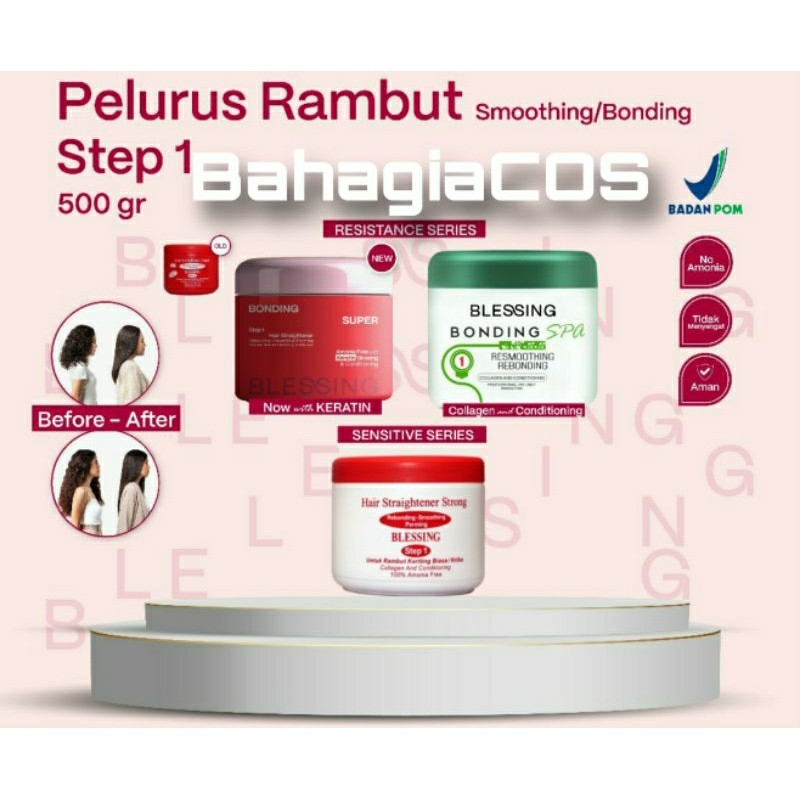 Blessing Smoothing Rebonding 500gr Blesing Rebonding Keratin 500gr